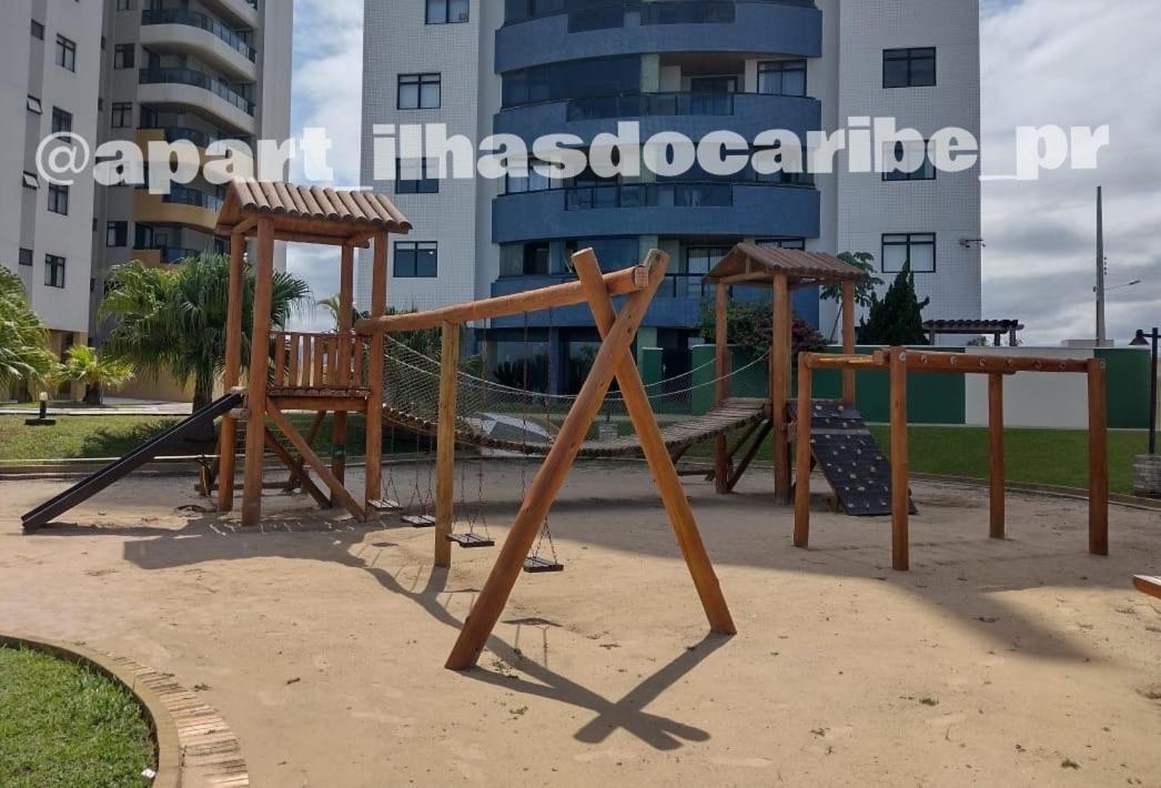 Apto Cond Ilhas Do Caribe - Pr - Beira Mar Matinhos Kültér fotó